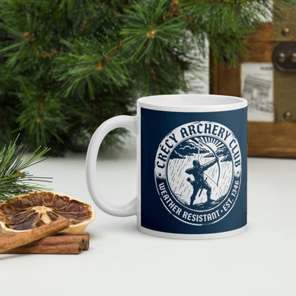Crecy Archery Club Mug - history buff gift by HistoHead