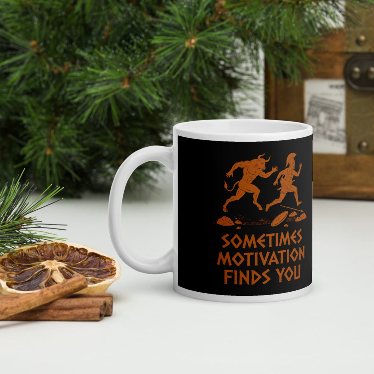 Motivation Finds You Minotaur Edition Mug - history buff gift by HistoHead