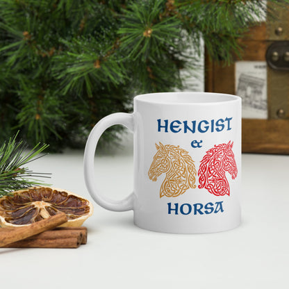 Hengist and Horsa Mug - history buff gift by HistoHead