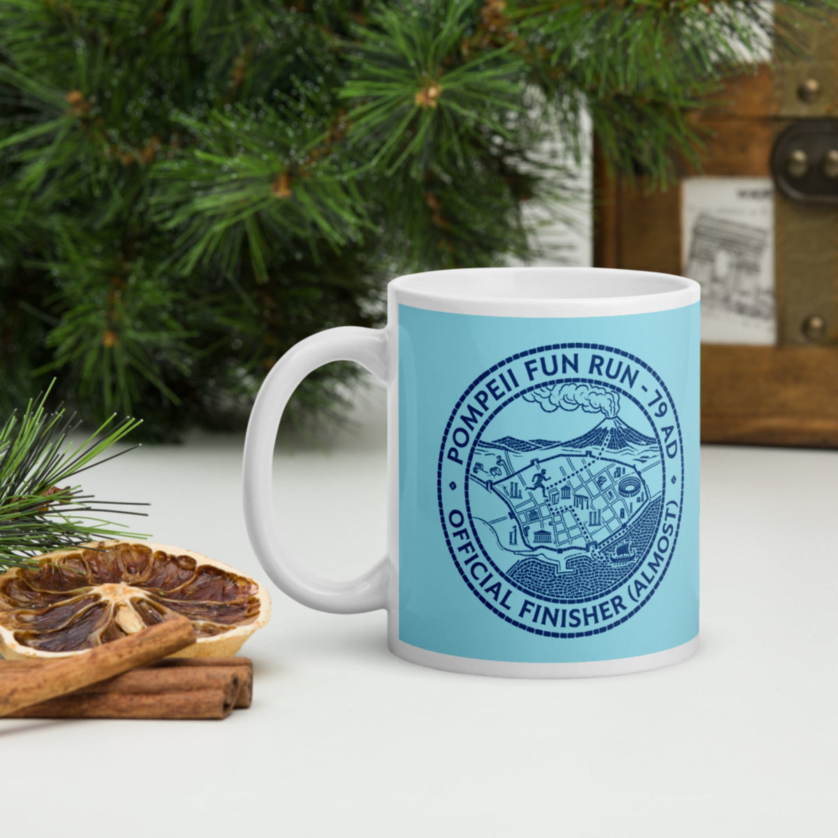 Pompeii Fun Run Official Finisher Mug - history buff gift by HistoHead