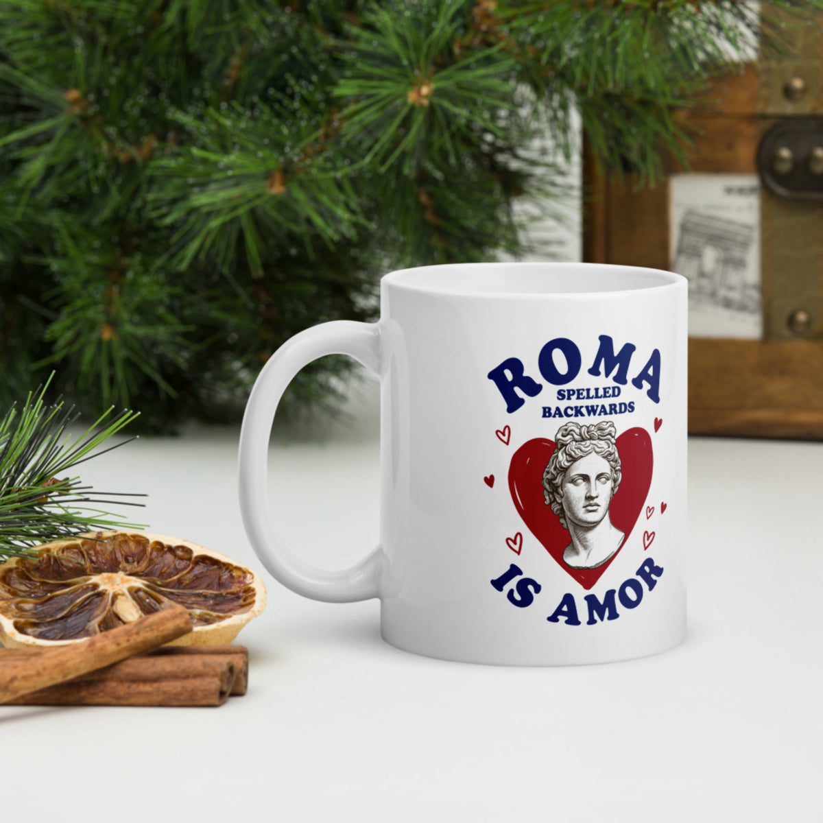 Roma Spelled Backwards Is Amor Mug - history buff gift by HistoHead
