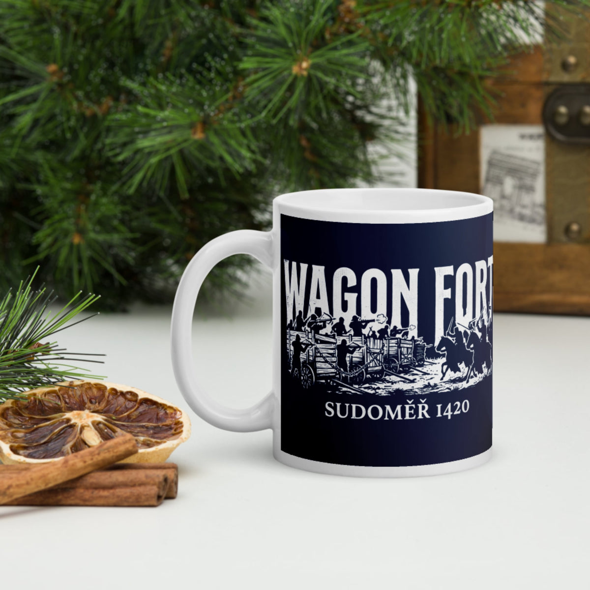 Wagon Fort Battle of Sudoměř Mug - history buff gift by HistoHead