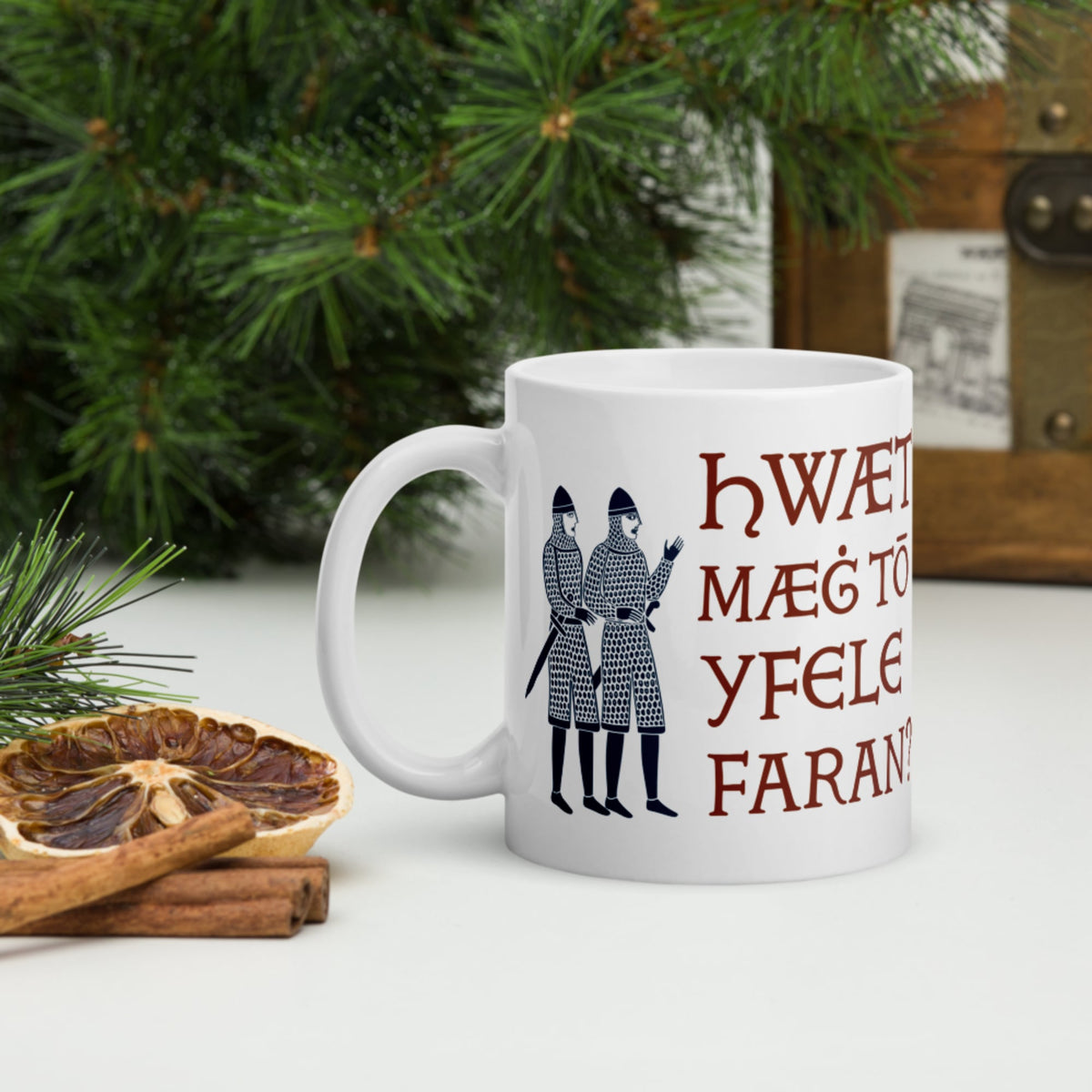What Could Possibly Go Wrong in Old English Mug - history buff gift by HistoHead