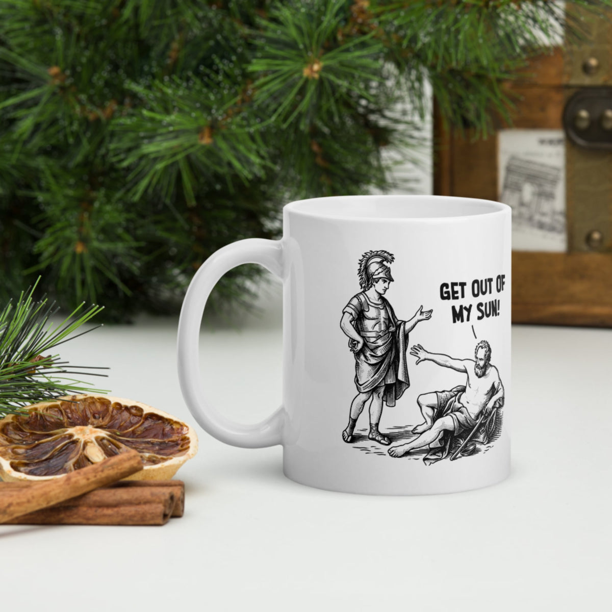 Diogenes: Get Out of My Sun Mug - history buff gift by HistoHead