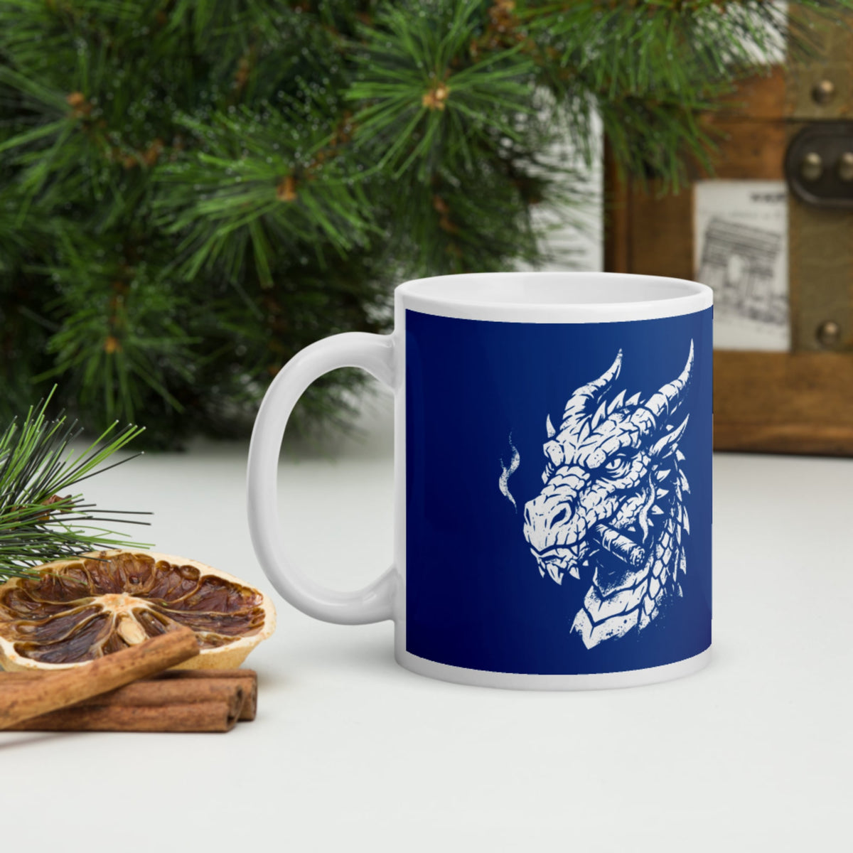Smoking Dragon Mug - history buff gift by HistoHead