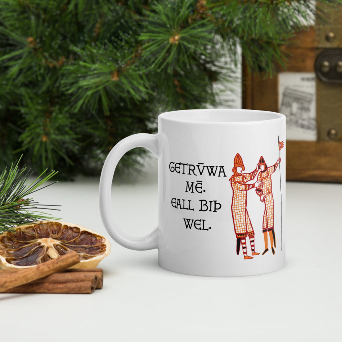 Bayeux Tapestry Trust Me Everything Will Be Fine Old English Mug - history buff gift by HistoHead