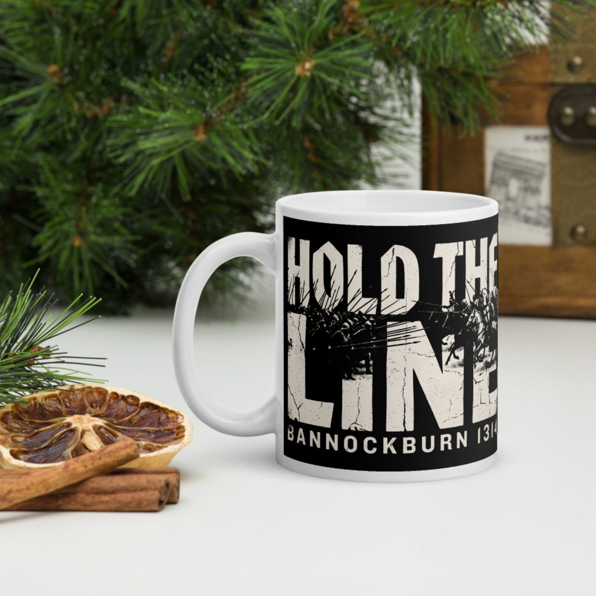 Hold The Line Bannockburn 1314 Mug - history buff gift by HistoHead