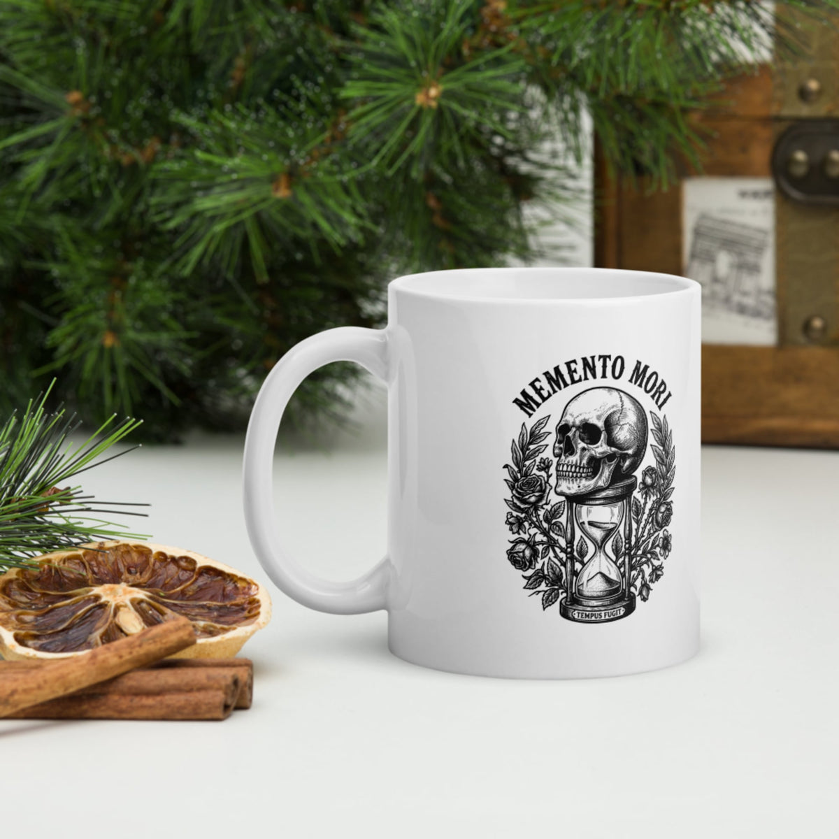 Memento Mori Tempus Fugit Mug - history buff gift by HistoHead