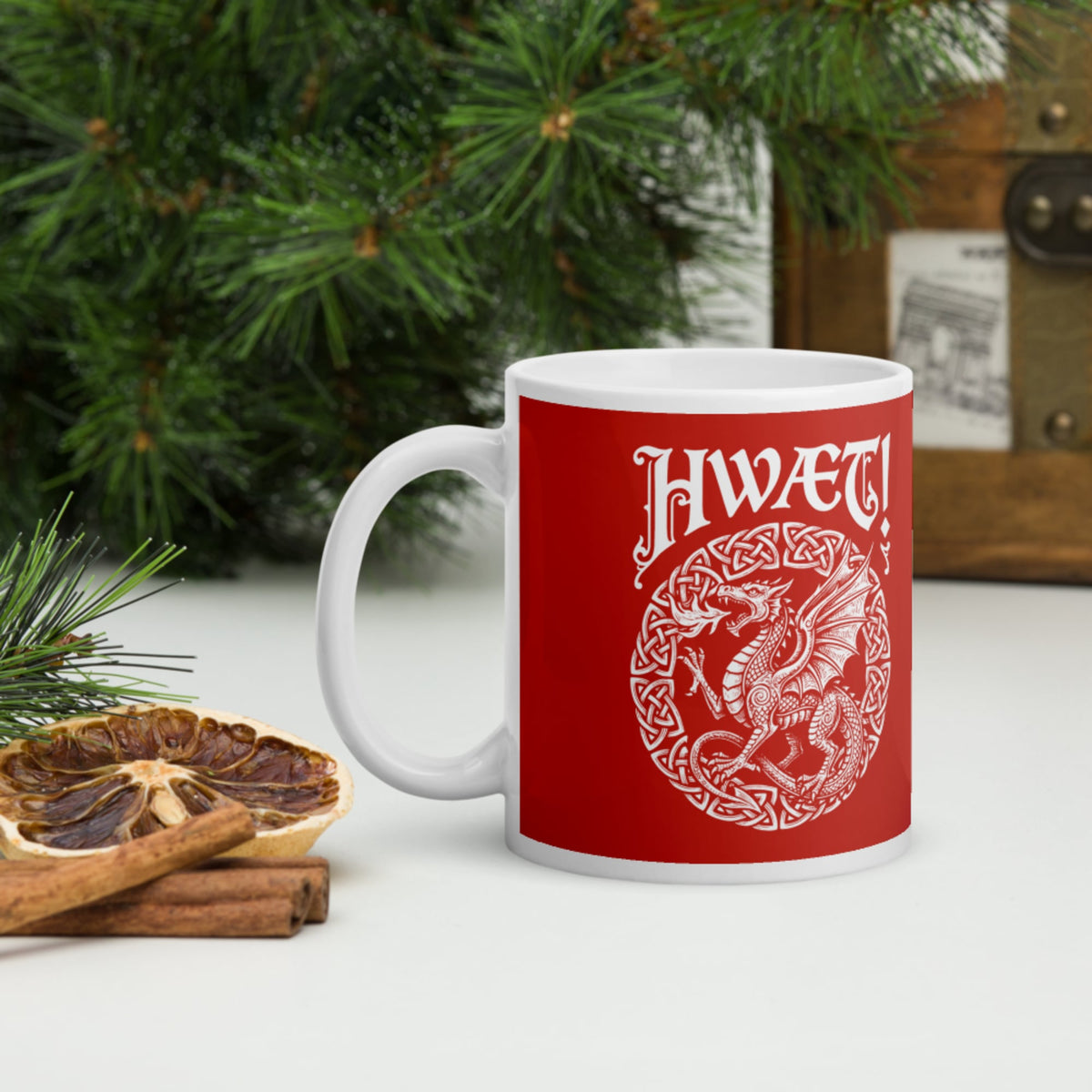 Hwaet Dragon Mug - history buff gift by HistoHead
