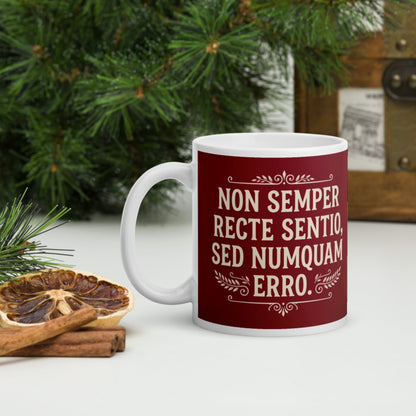 I'm Not Always Right But Never Wrong Latin Mug - history buff gift by HistoHead