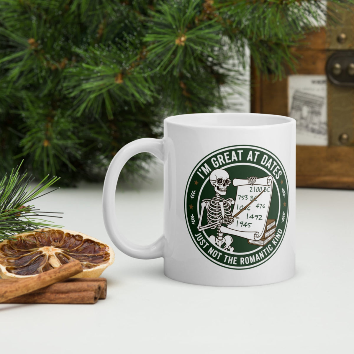 Great At Dates Mug - history buff gift by HistoHead