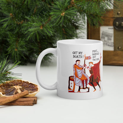 Bayeux Tapestry Harold Got the Job Mug - history buff gift by HistoHead