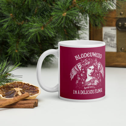 Blodeuwedd Apparently I'm A Delicate Flower Mug - history buff gift by HistoHead