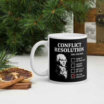 Robespierre's Conflict Resolution Mug - history buff gift by HistoHead