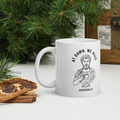 At Dawn We Rise Mug - history buff gift by HistoHead
