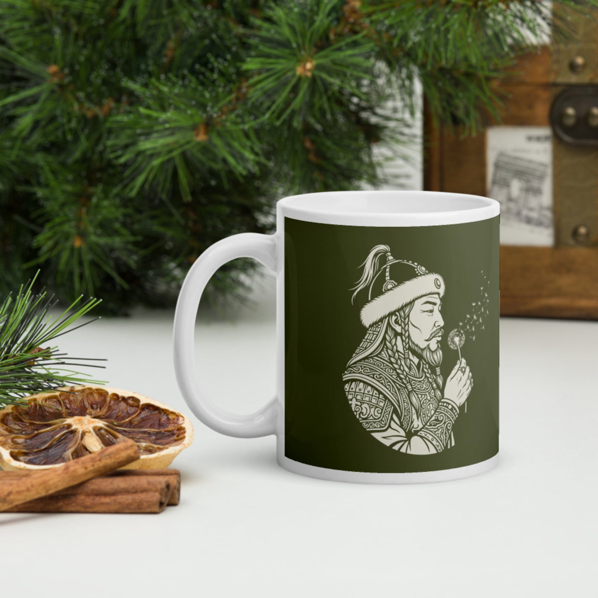 Genghis Khan Blowing Wishes Mug - history buff gift by HistoHead