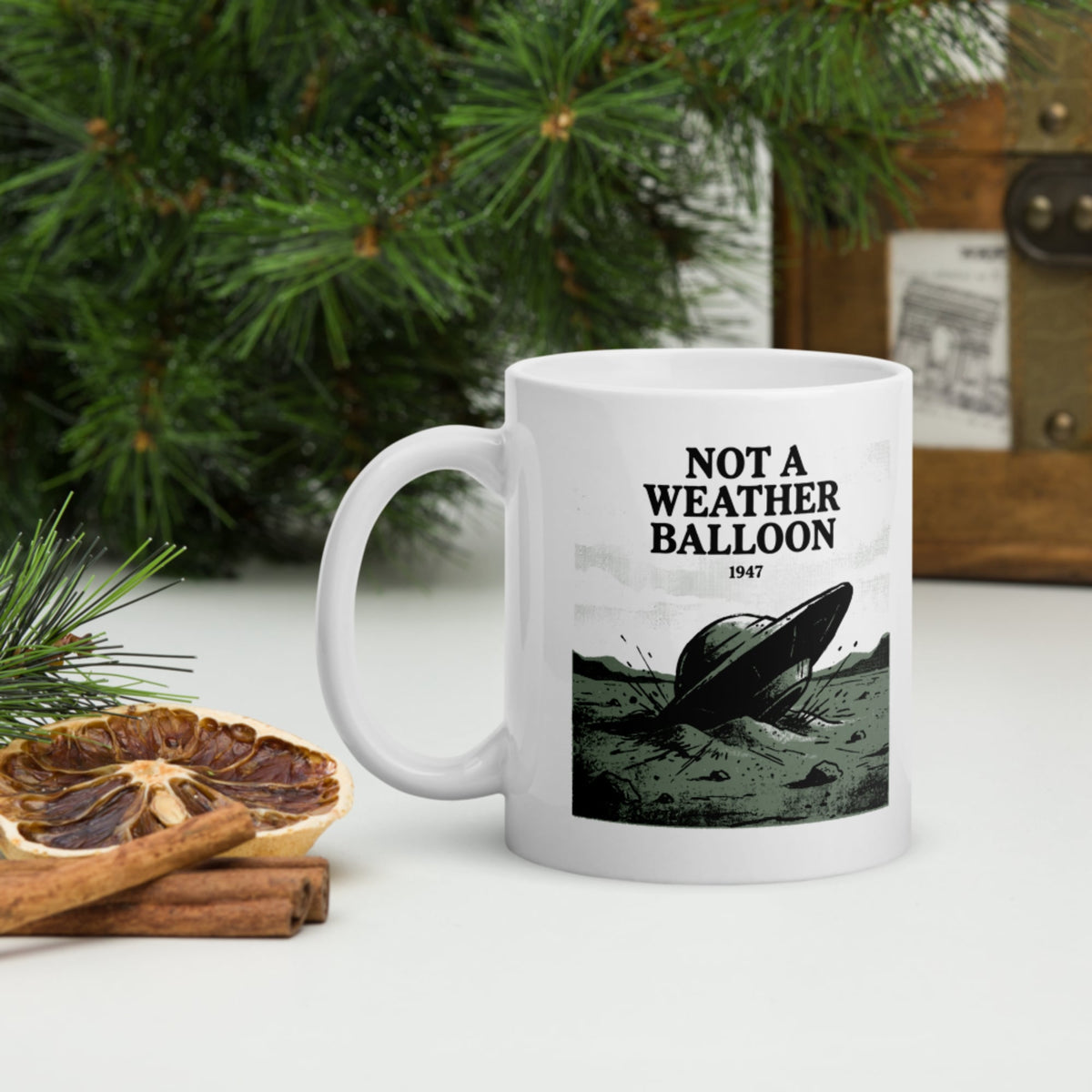 Roswell Weather Balloon Mug - history buff gift by HistoHead