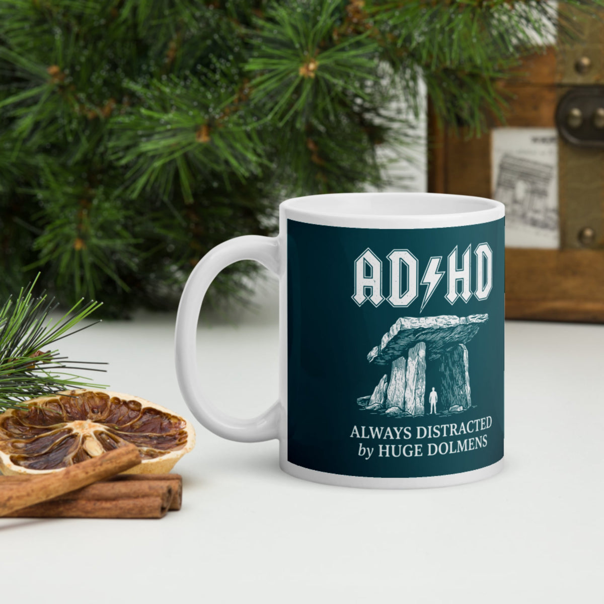 Always Distracted by Huge Dolmens Mug - history buff gift by HistoHead