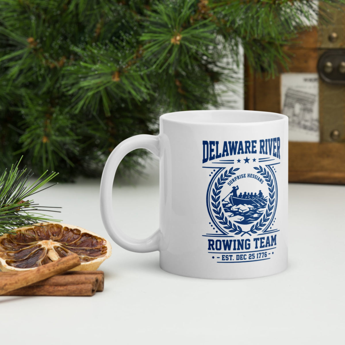Delaware River Rowing Team Mug - history buff gift by HistoHead