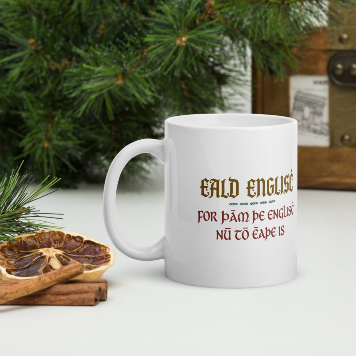 Old English Because English Is Too Easy Now Mug - history buff gift by HistoHead