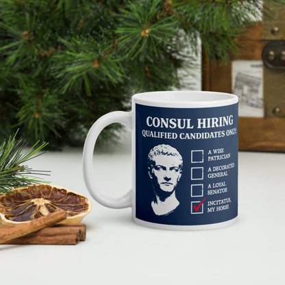 Caligula's Nominee for Consul Mug - history buff gift by HistoHead
