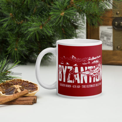 Greek Fire 678 Mug - history buff gift by HistoHead