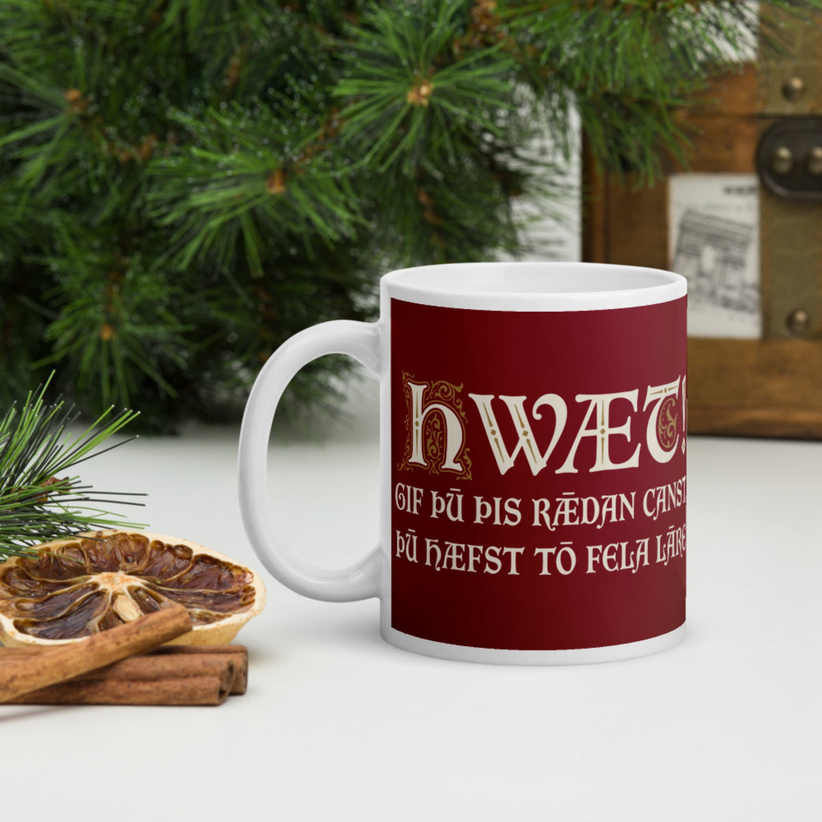 If You Can Read This You Have Too Much Education in Old English Mug - history buff gift by HistoHead