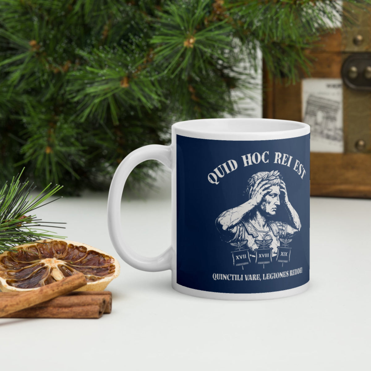 Augustus What the Hell Is This Latin Mug - history buff gift by HistoHead