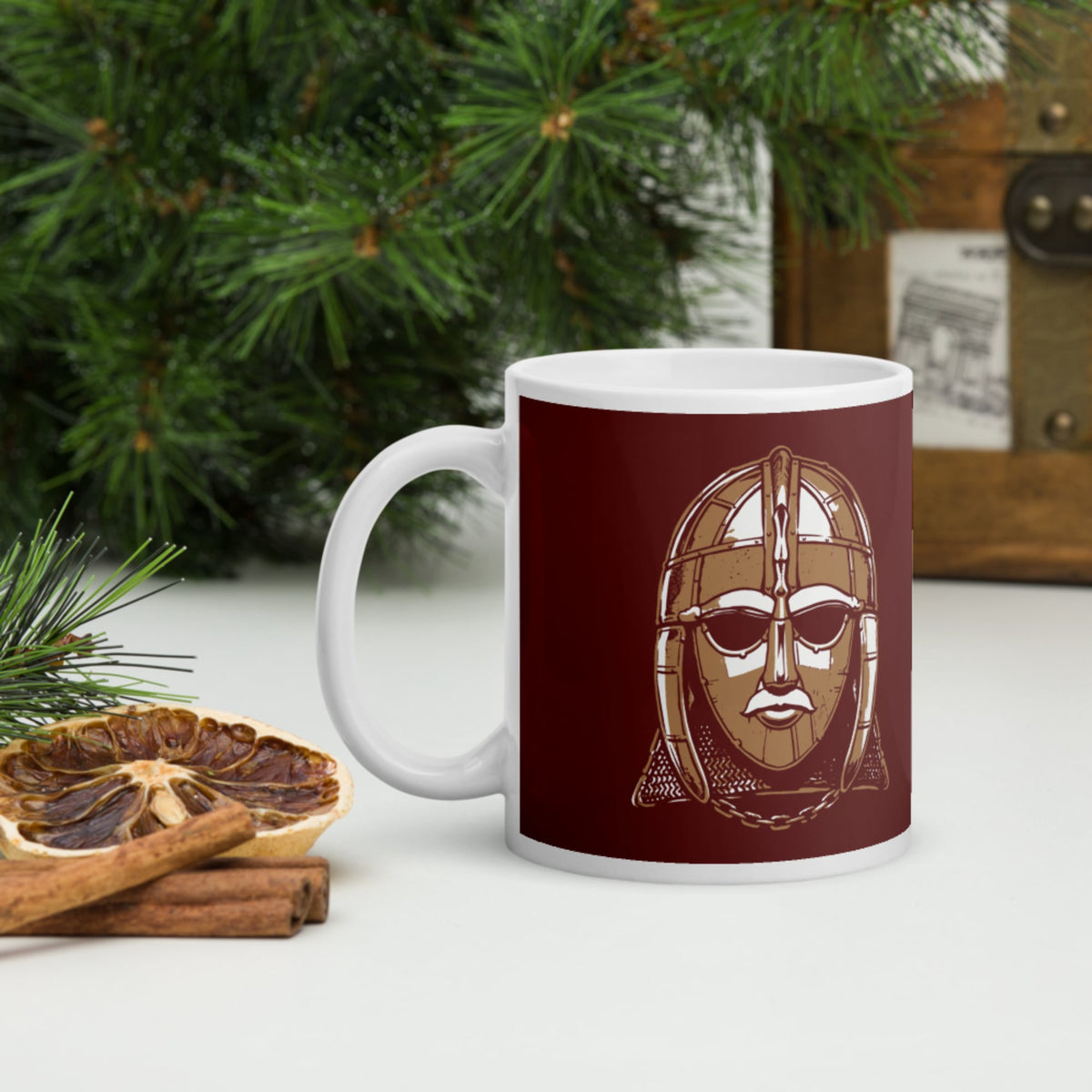 Sutton Hoo Helmet Mug - history buff gift by HistoHead