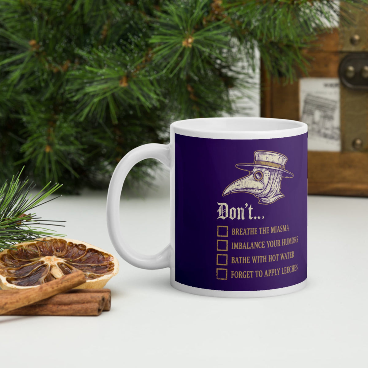 Plague Doctor Advice Mug - history buff gift by HistoHead