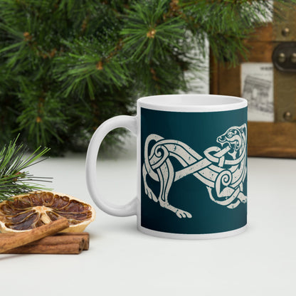 Norse Lion Mug - history buff gift by HistoHead