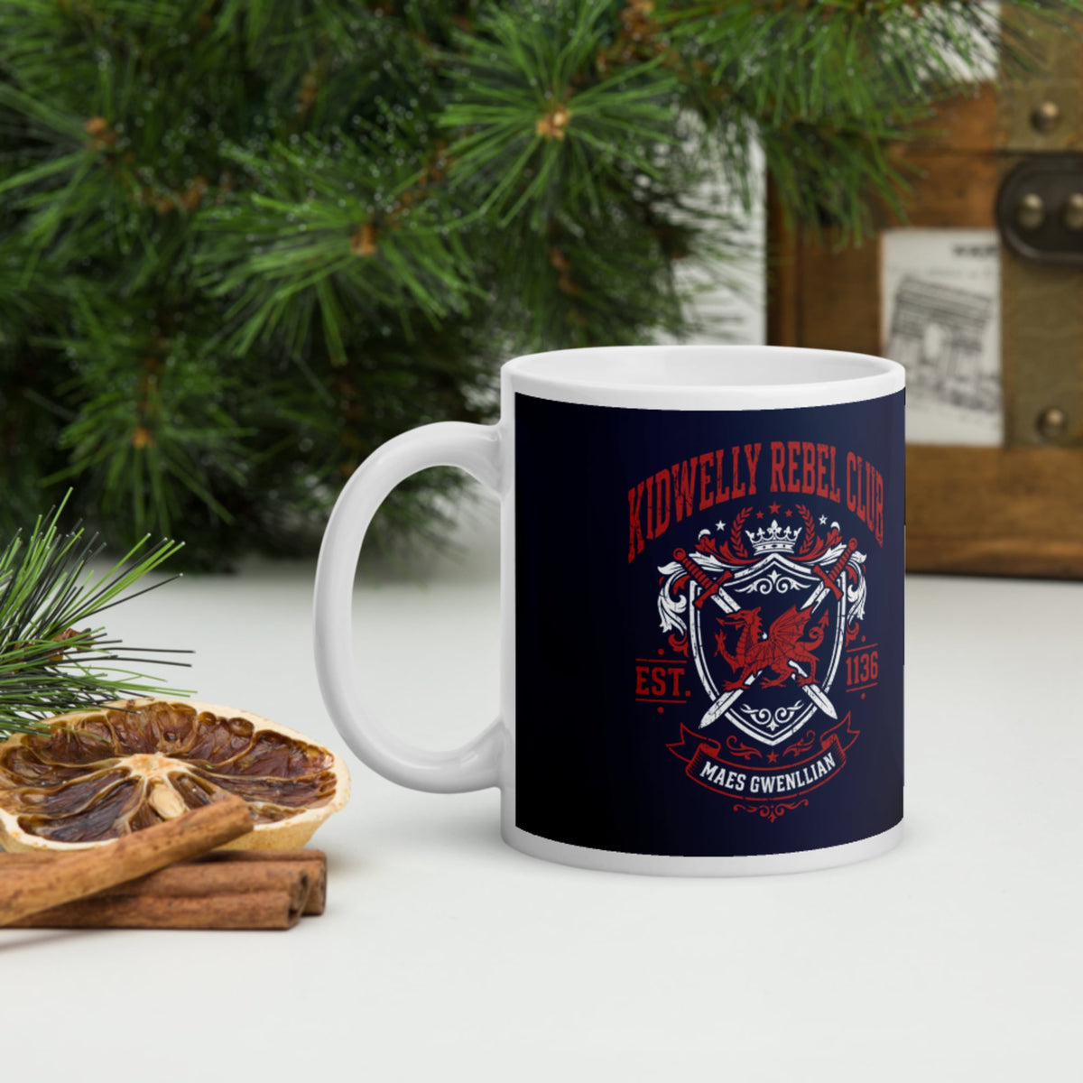 Kidwelly Rebel Club Maes Gwenllian 1136 Mug - history buff gift by HistoHead