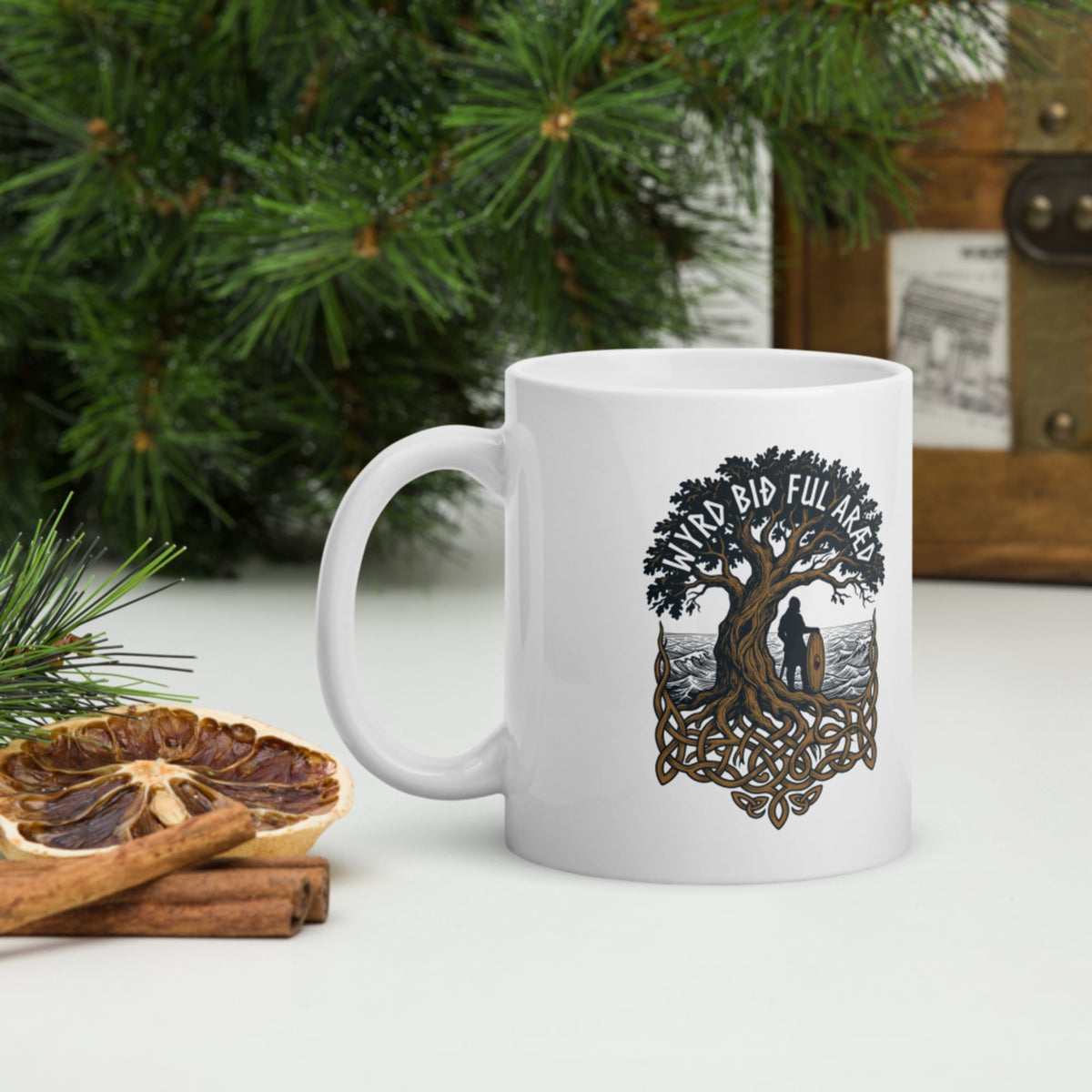 Old English Fate Is Inexorable Mug - history buff gift by HistoHead
