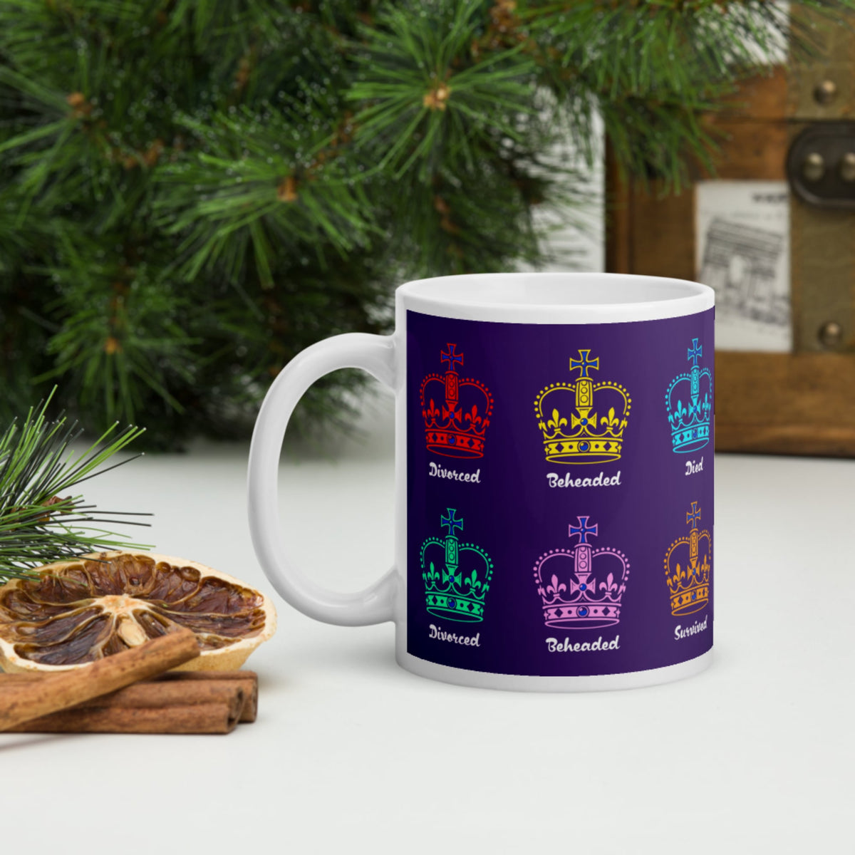 Six Queens Mug - history buff gift by HistoHead