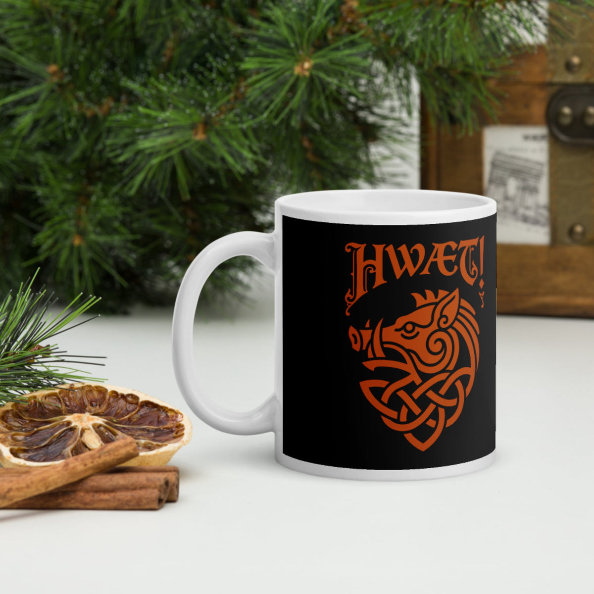 Hwaet Boar Mug - history buff gift by HistoHead