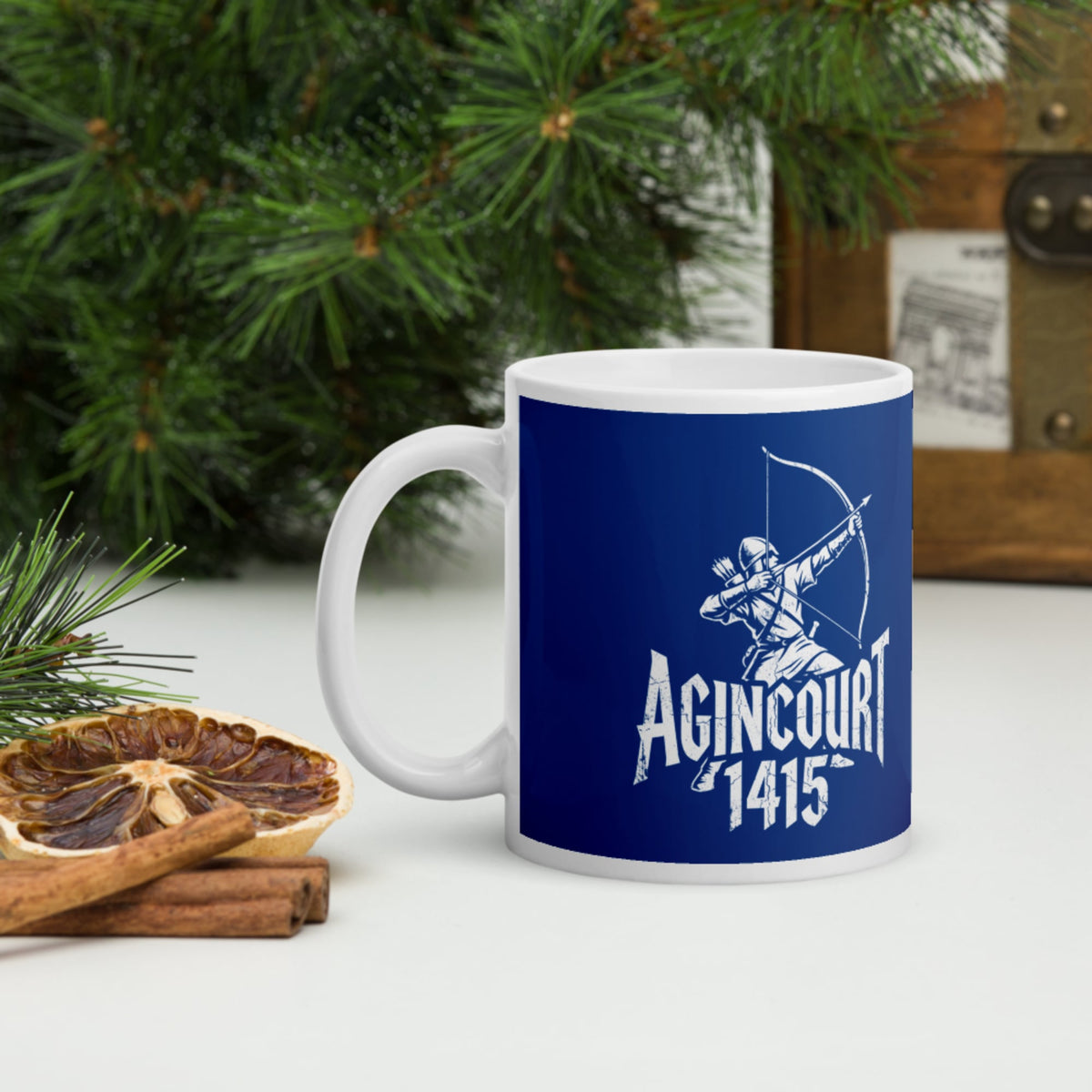 Agincourt 1415 Longbowman Mug - history buff gift by HistoHead