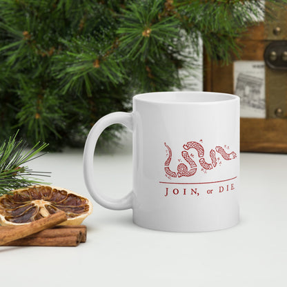 Join Or Die Mug - history buff gift by HistoHead