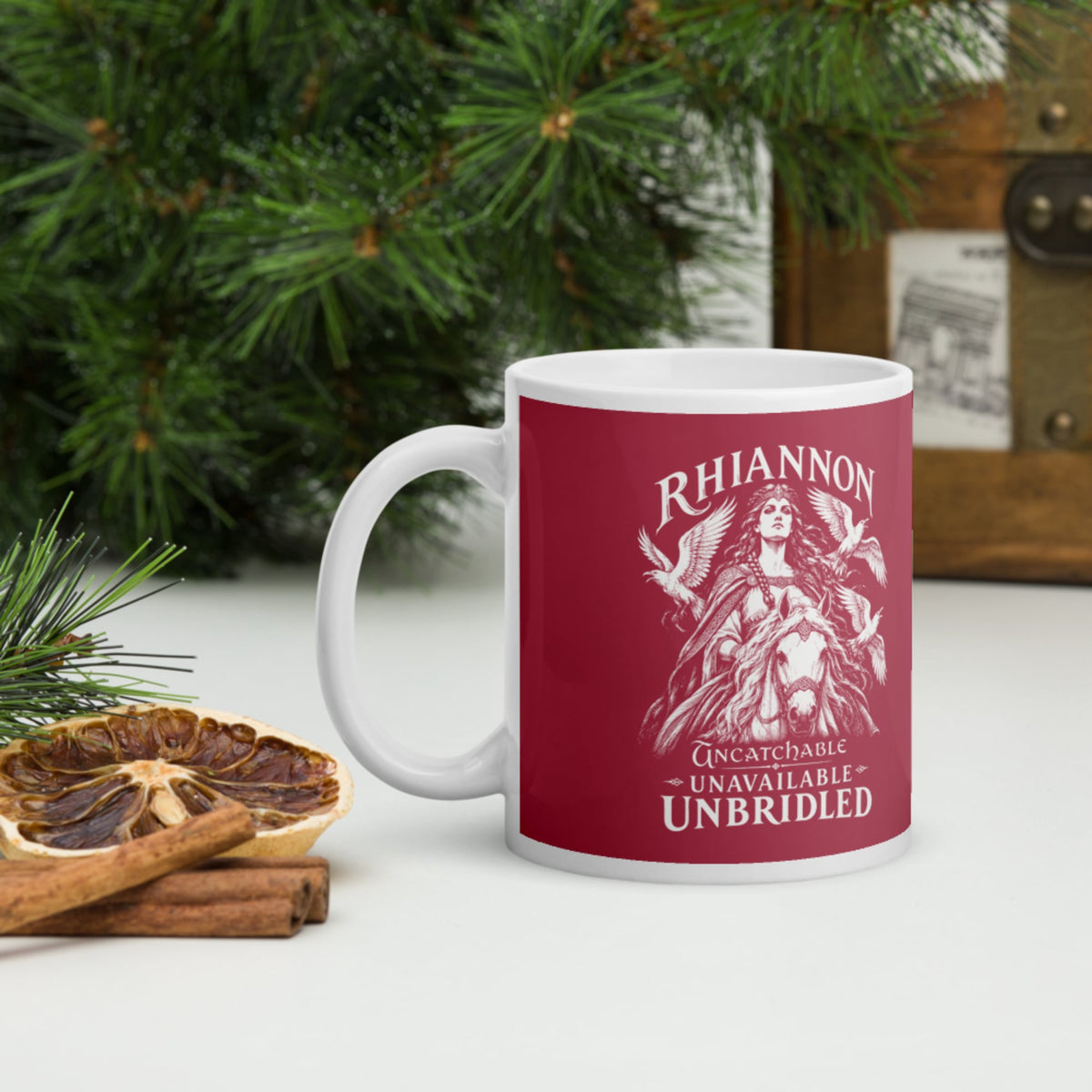 Rhiannon Uncatchable Unavailable Unbridled Mug - history buff gift by HistoHead