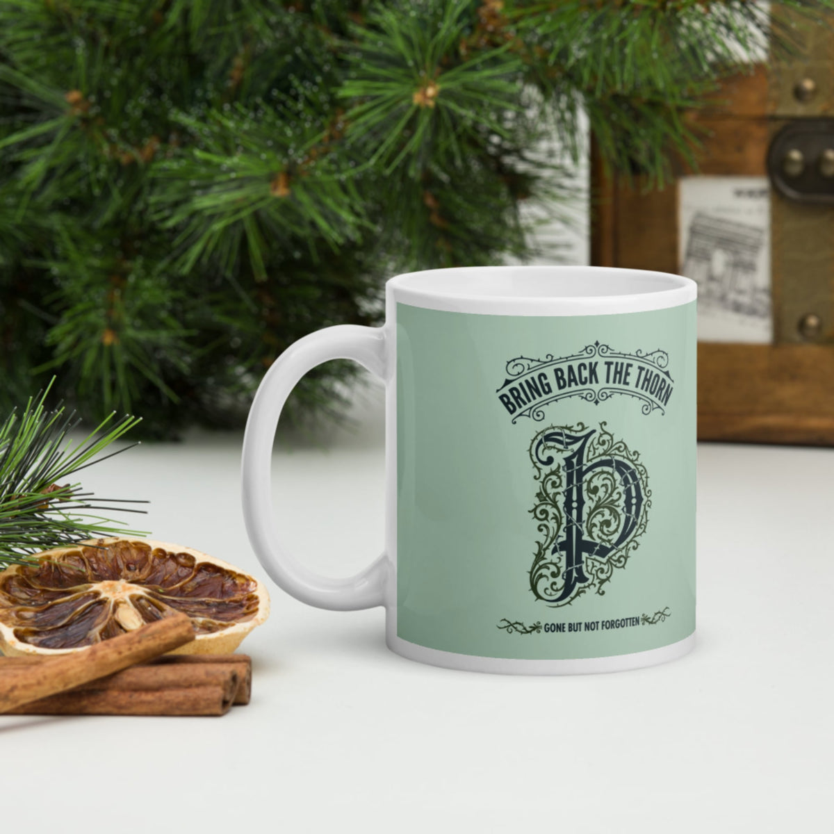 Bring Back the Thorn Letter Mug - history buff gift by HistoHead