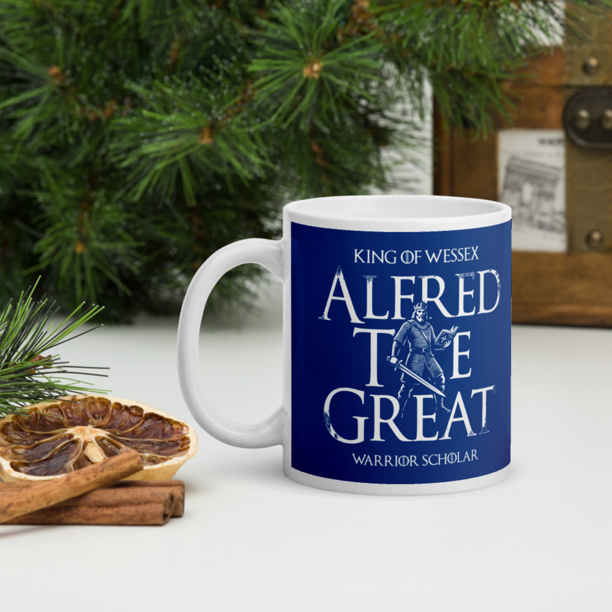 Alfred the Great Scholar King Mug - history buff gift by HistoHead