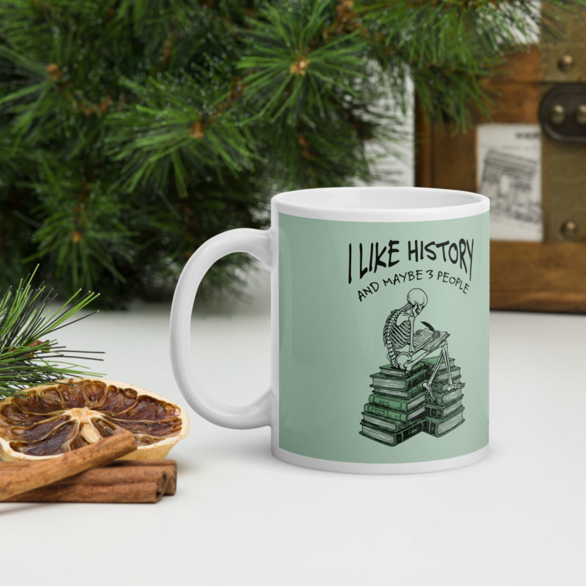 I Like History and Maybe 3 People Mug - history buff gift by HistoHead