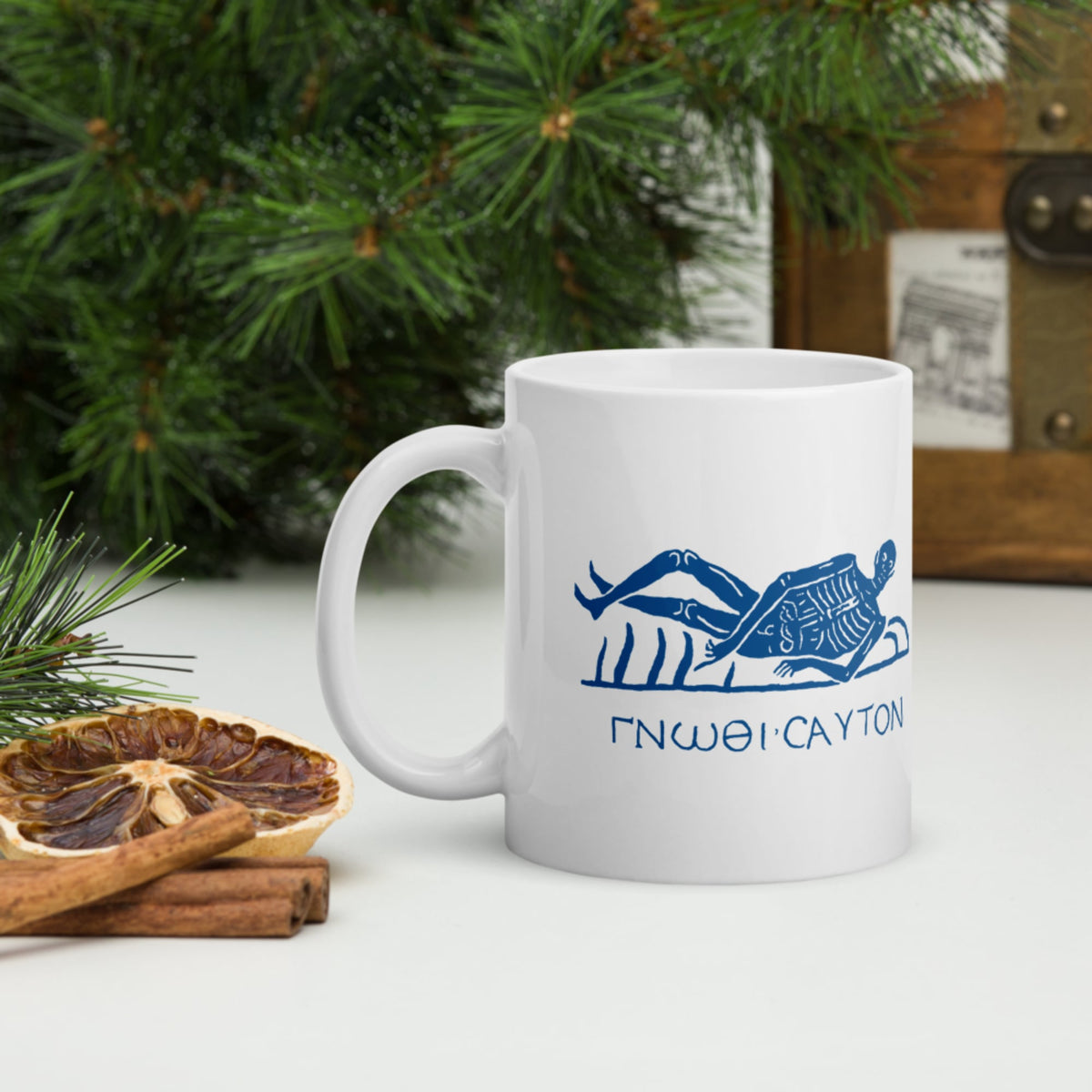 Know Thyself Skeleton Mug - history buff gift by HistoHead