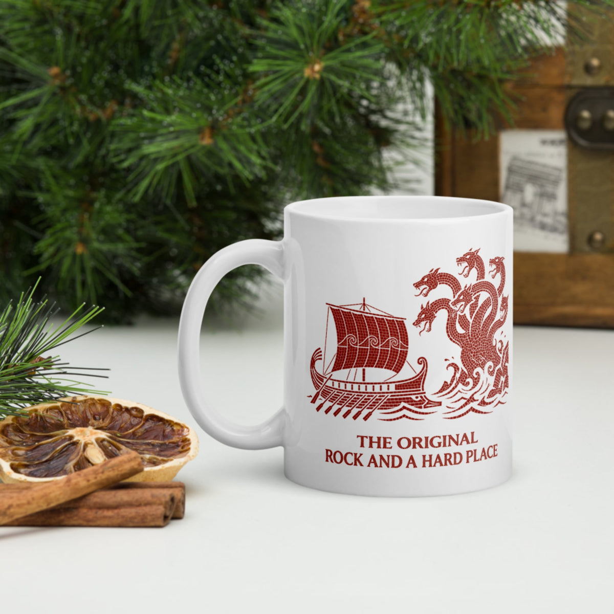 Odyssey Rock and a Hard Place Mug - history buff gift by HistoHead