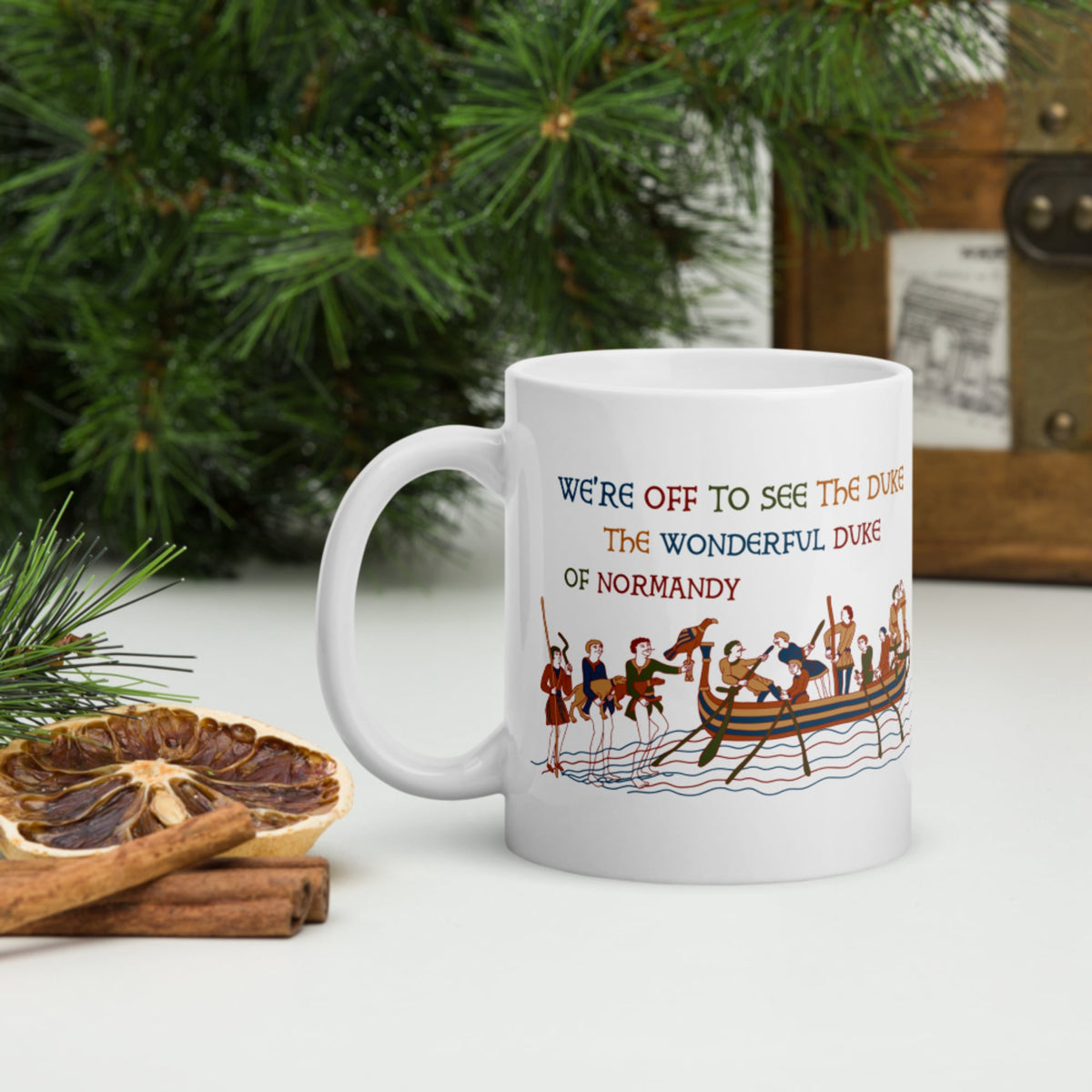 Bayeux Tapestry We're Off to See the Duke Mug - history buff gift by HistoHead