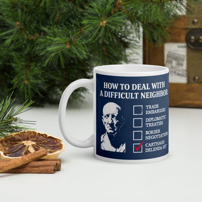 Cato's Foreign Policy Mug - history buff gift by HistoHead
