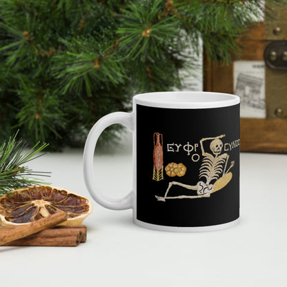 Skeleton Mosaic Mug - history buff gift by HistoHead