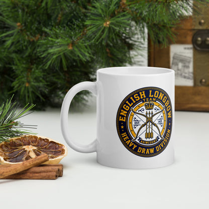 English Longbow Heavy Draw Division Mug - history buff gift by HistoHead