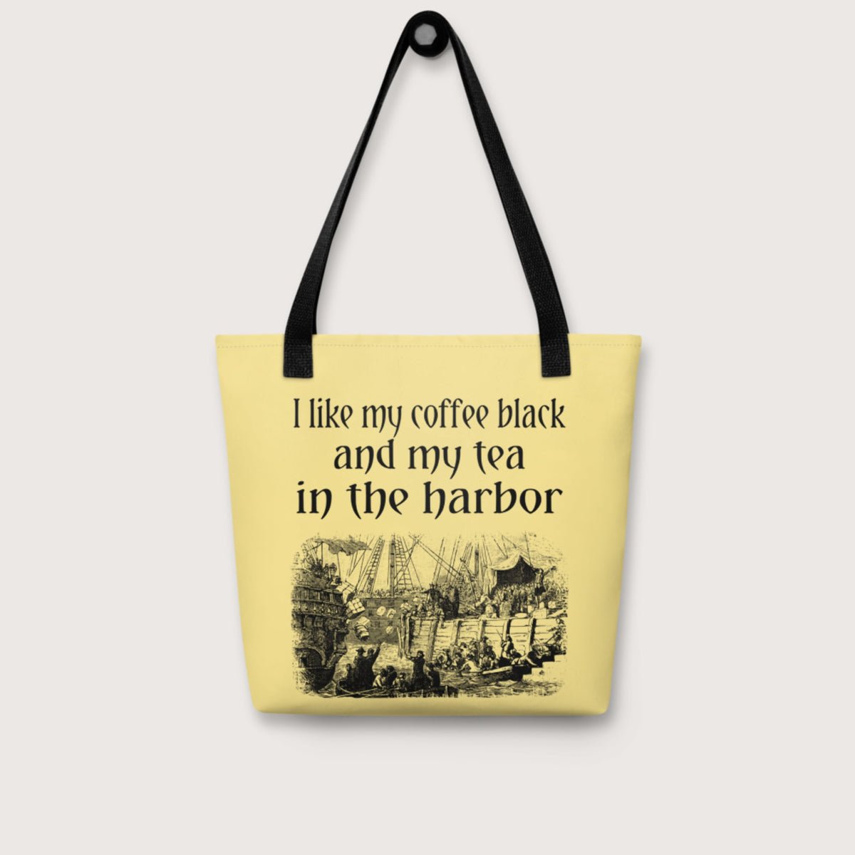 Coffee Black Tea in the Harbor Bag - history buff gift by HistoHead