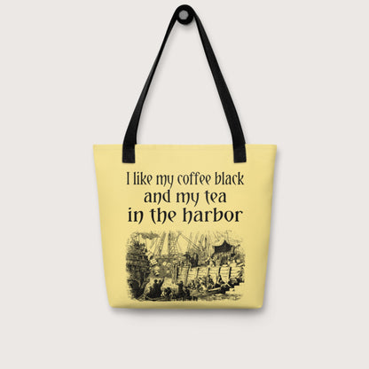 Coffee Black Tea in the Harbor Bag - history buff gift by HistoHead