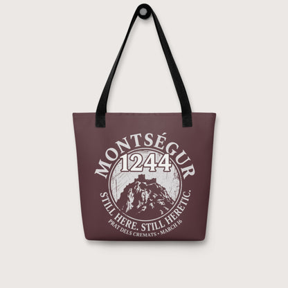 Montségur 1244 Still Here Still Heretic Bag - history buff gift by HistoHead